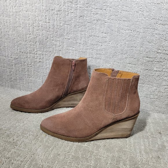 Frye And Co. Kaye Chelsea Women's Size US 8.5M Brown Suede Zip Ankle Boots. NEW - Picture 6 of 11
